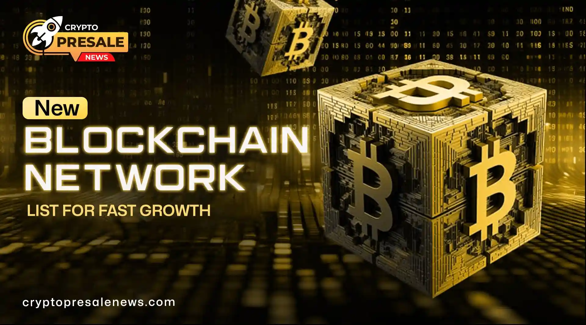 Blockchain network list with popular projects