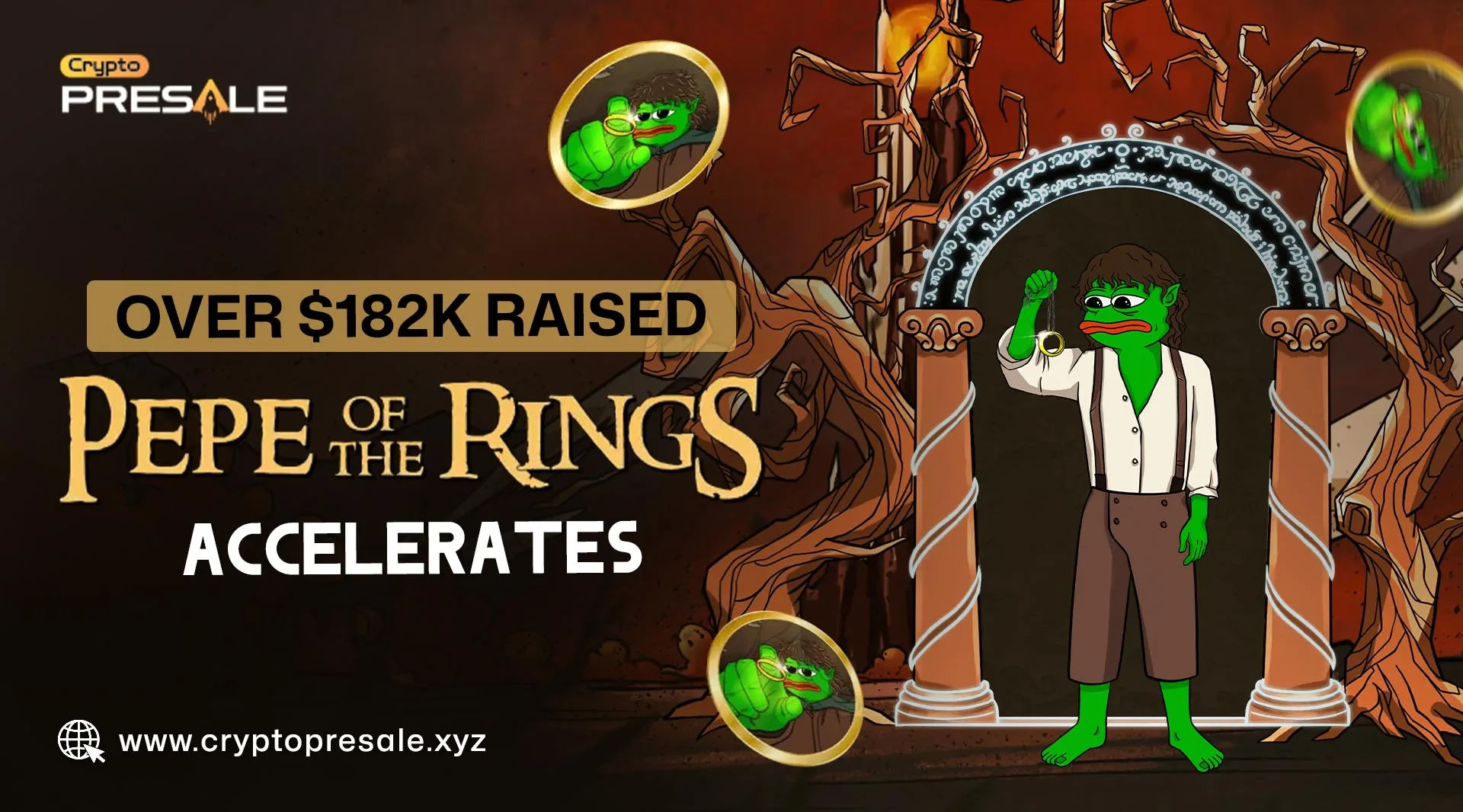 Meme Coin Pepe of the Rings Accelerates