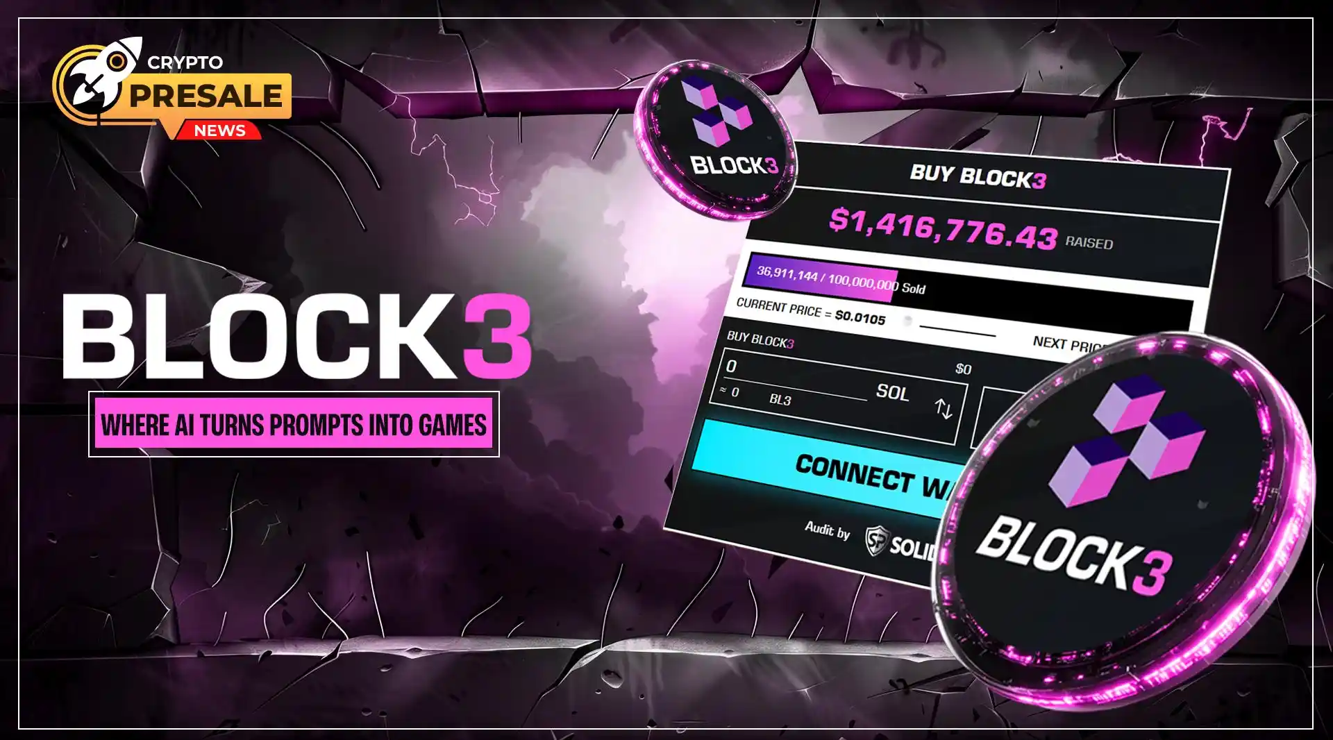 Block3 AI Crypto: Web3 Gaming Platform and Presale