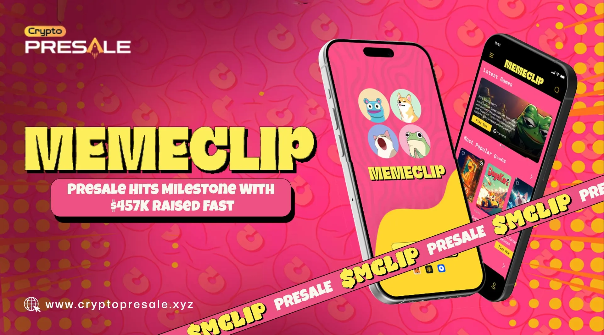 MemeClip Presale Reaches Major Milestone With $457K Raised Fast