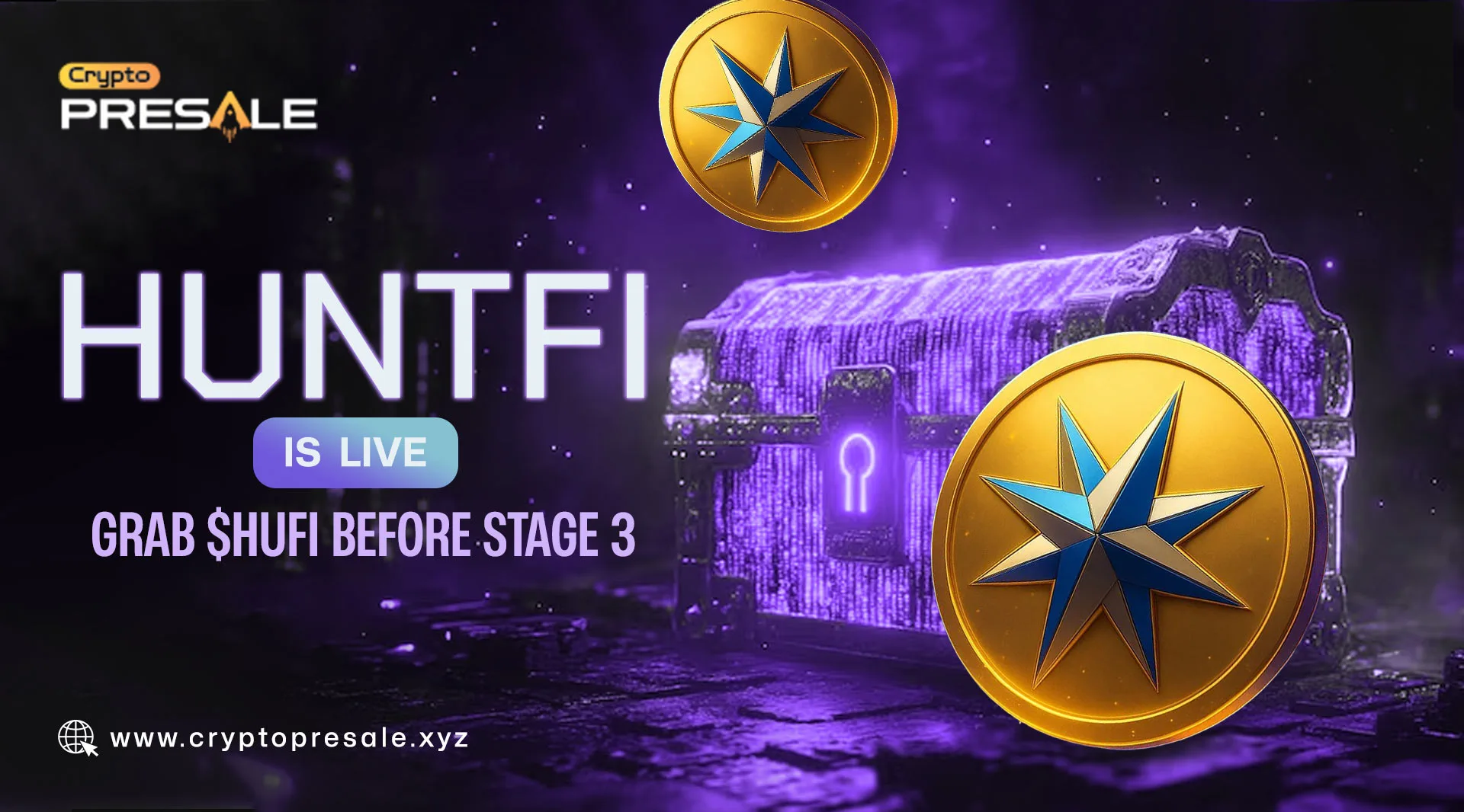 HuntFi Presale Live: Secure Your $HUFI Tokens Before Stage 3 Ends