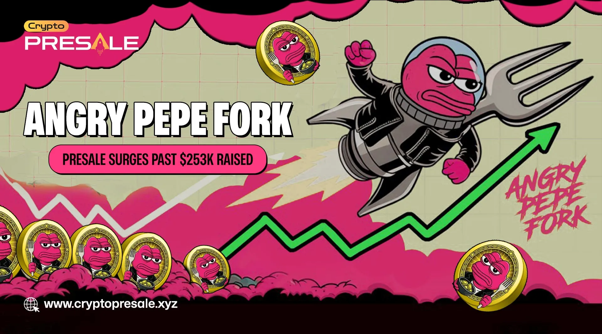 Angry Pepe Fork Presale Surges $253K Raised, Meme Buzz Takes Off