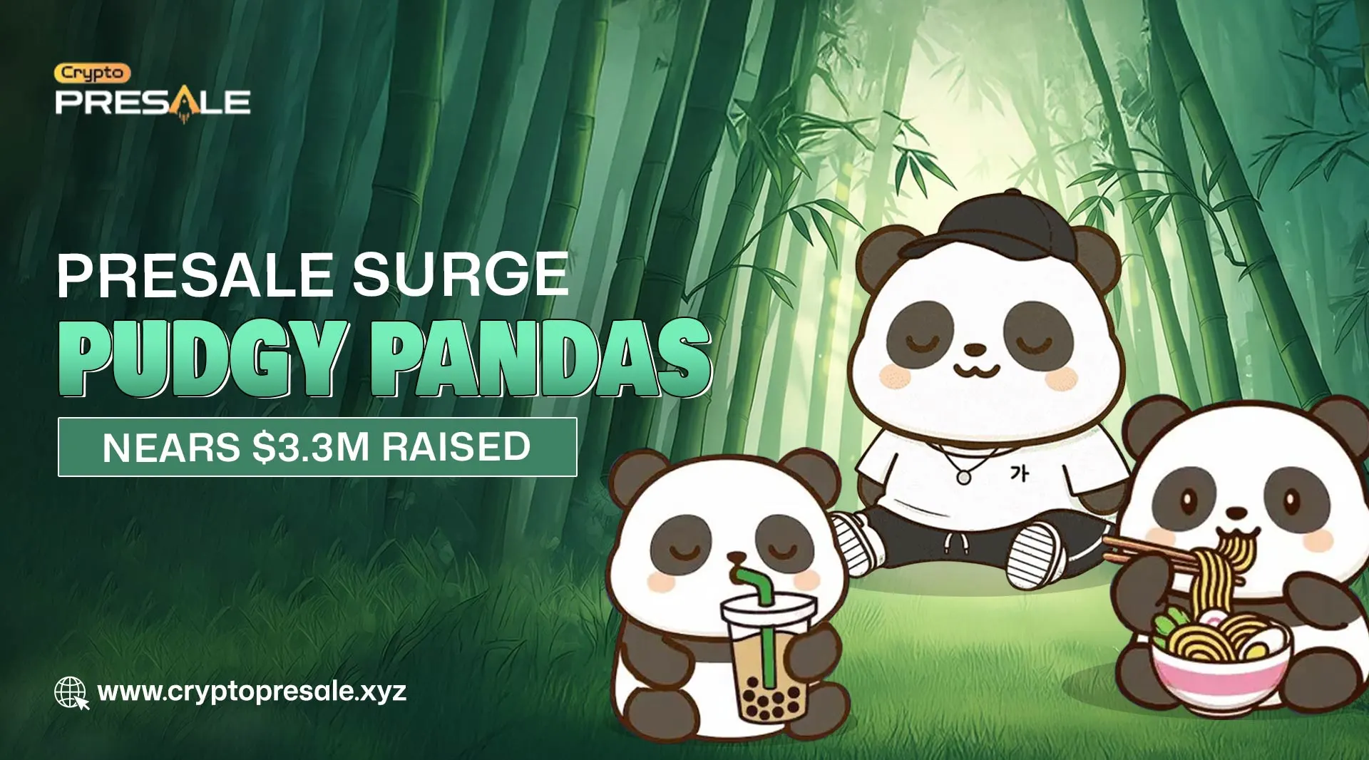 Pudgy Pandas Presale Surges $3.3M as Investor Momentum Grows