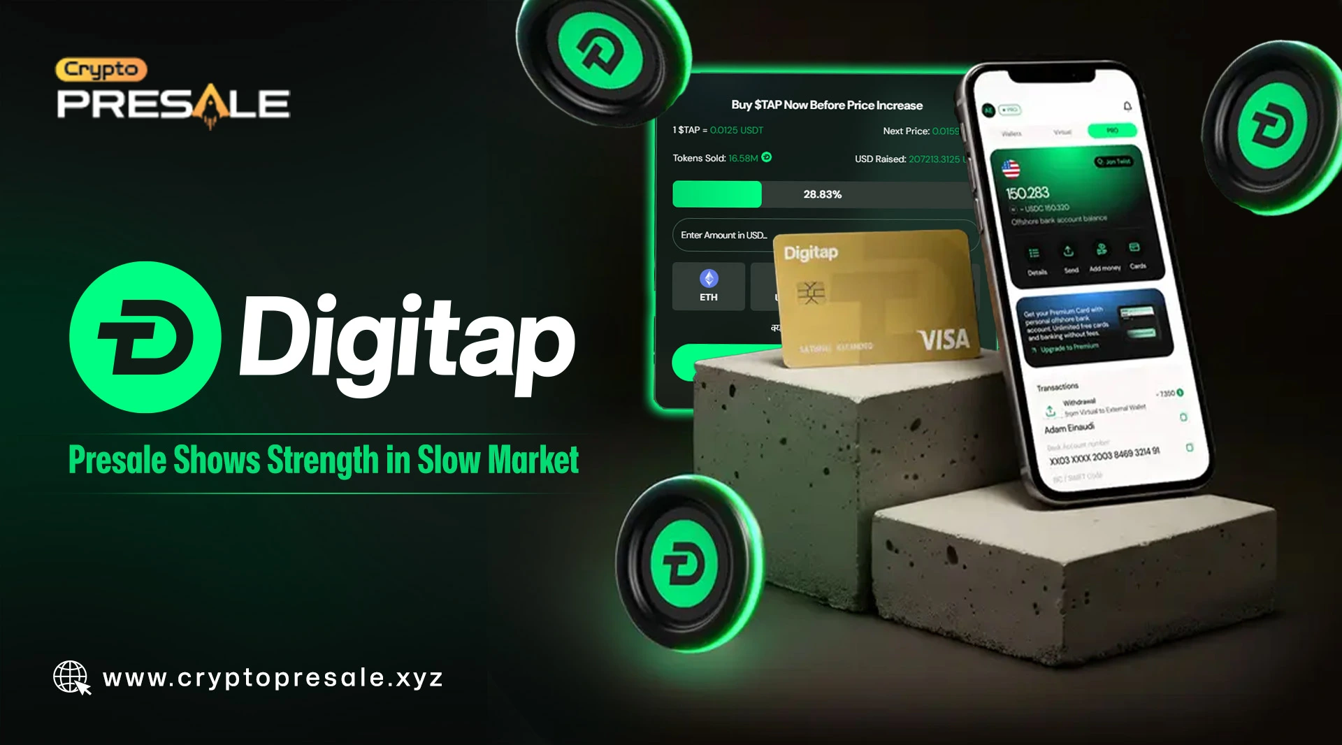 Digitap Presale: $TAP Tokenomics, Staking, and Roadmap Overview