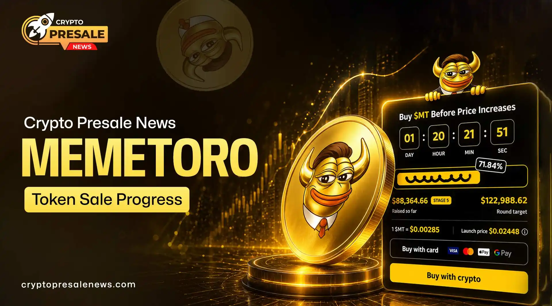 Crypto Presale News: MemeToro Advances AI Memecoin