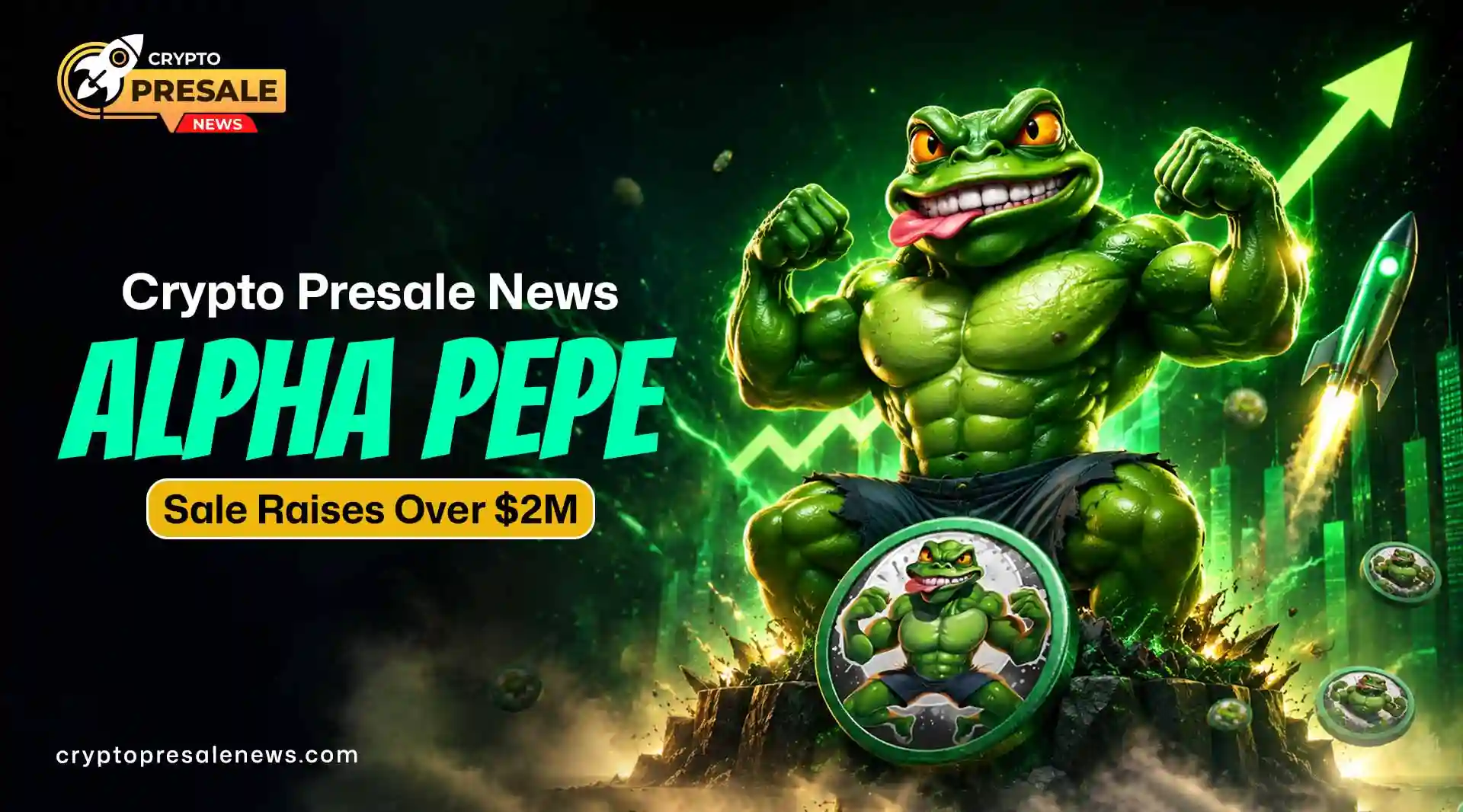 Crypto Presale News: Alpha Pepe Sale Live, $2M Raised So Far