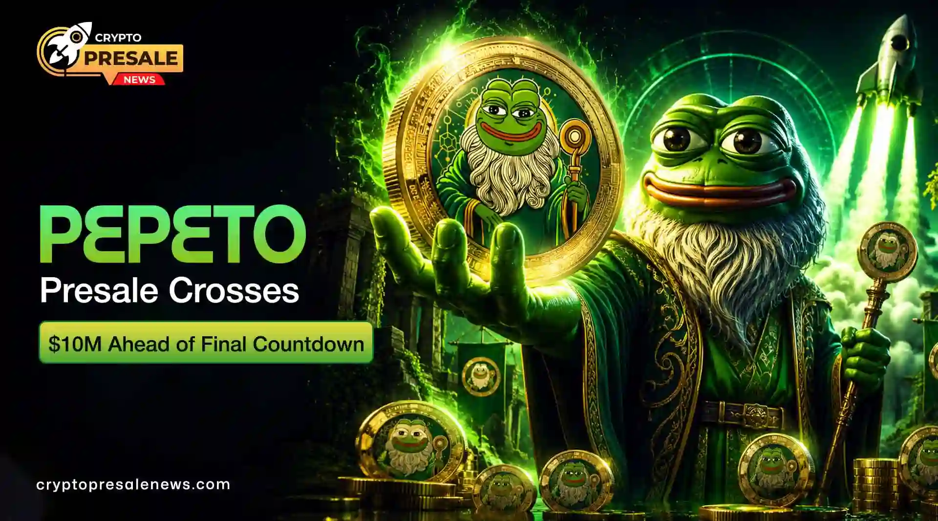 Crypto Presale News: Pepeto Crosses $10M Before Final