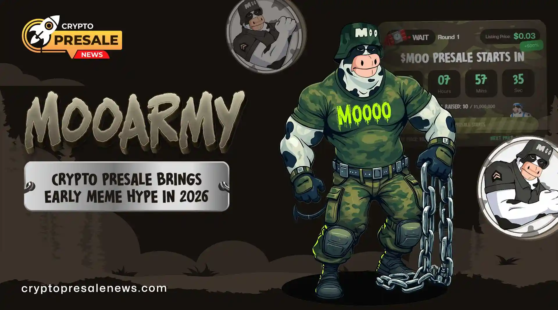 Moo Army Crypto Presale Builds Early Major Meme Buzz in 2026