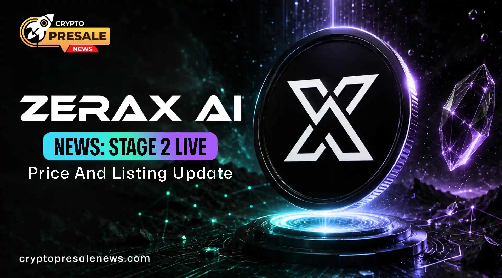 Crypto Presale News: Zerax AI Sale Raises $201K in Stage 2