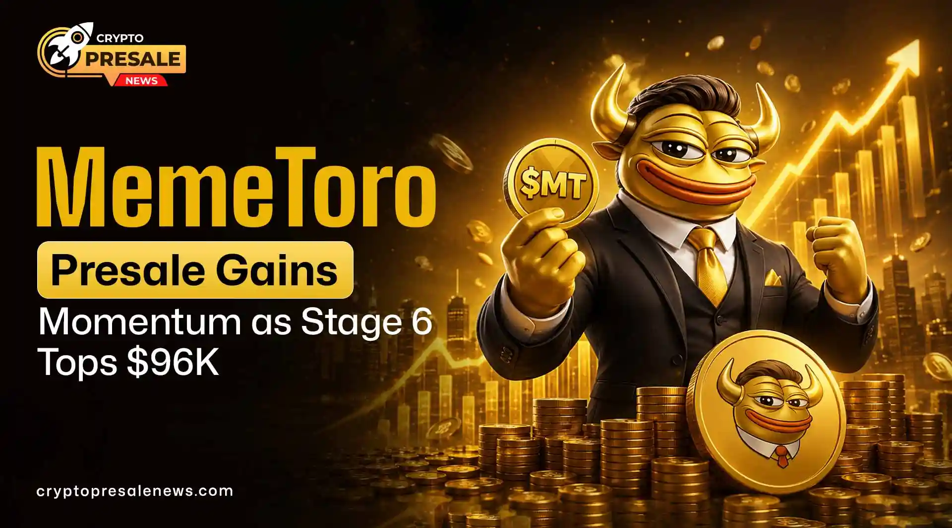 Crypto Presale News: MemeToro Stage 6 Sale Raises Over $96K