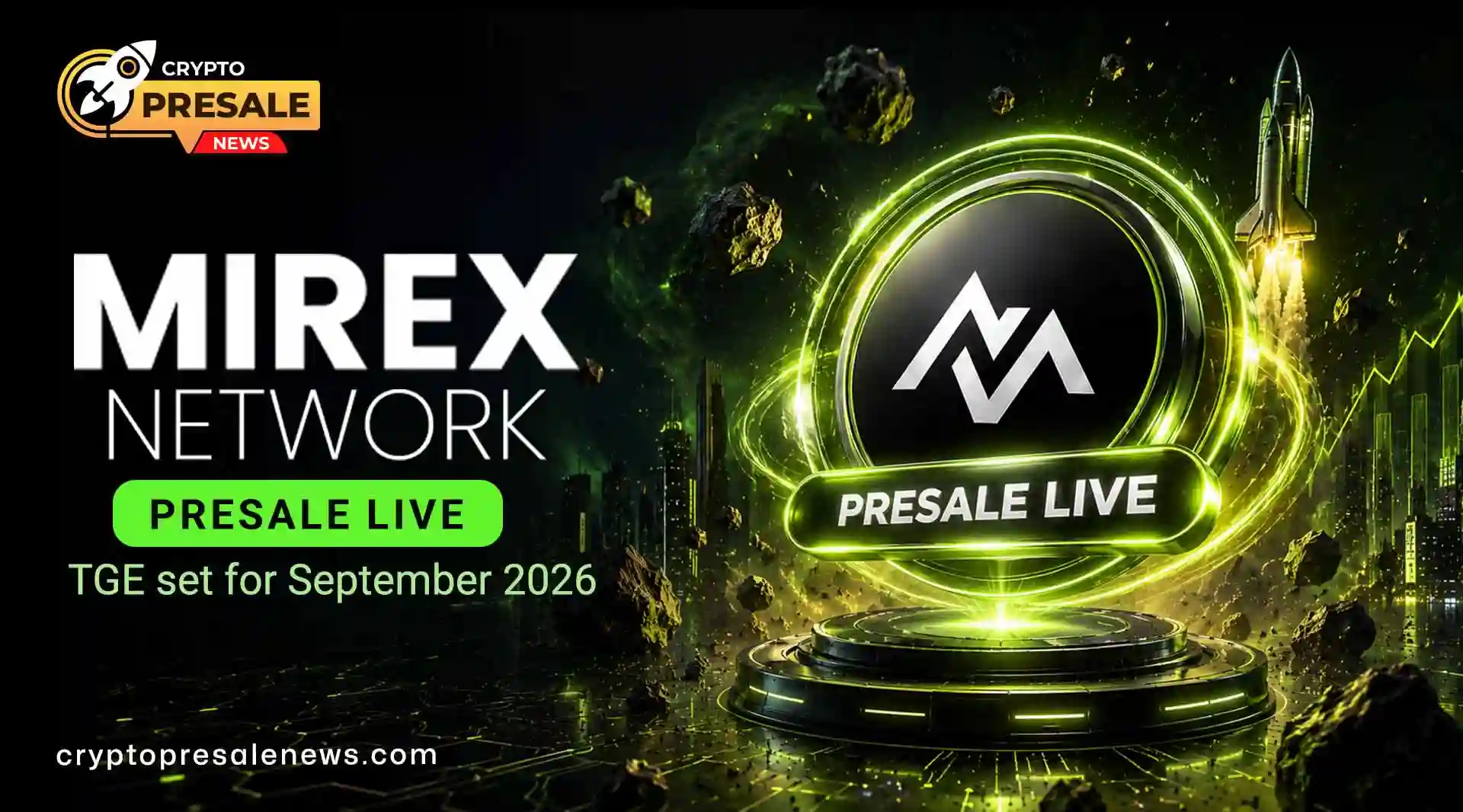 Crypto Presale News: Mirex Network Sale and Listing Update
