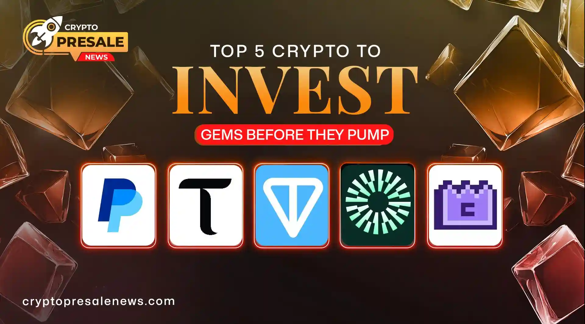 Top 5 Crypto to invest Projects: PYUSD TON MNT TAO