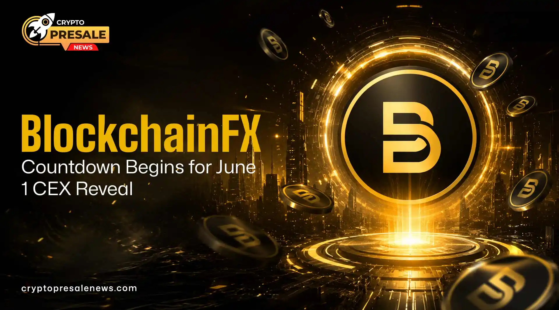 Crypto Presale News: BlockchainFX Nears June 1 CEX