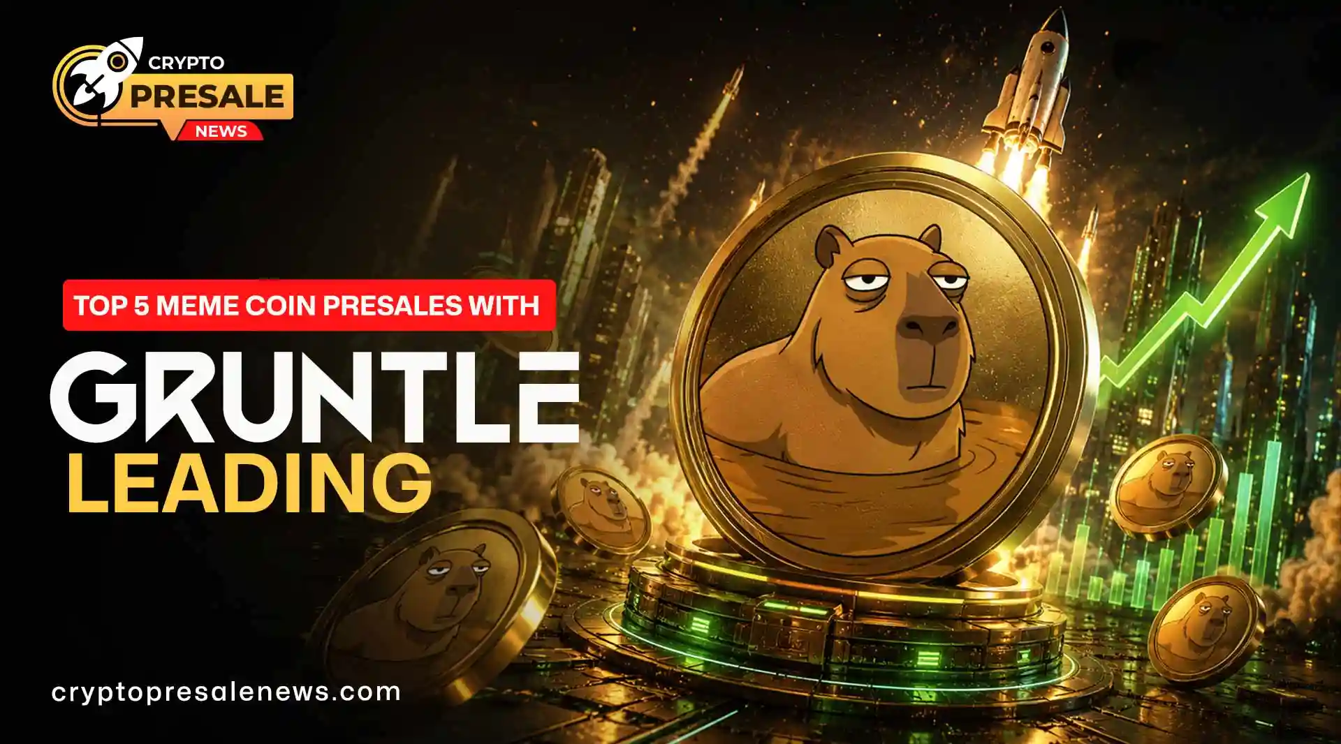 Gruntle Tops the List of 5 Meme Coin Presale: Here’s