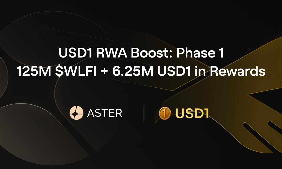 Aster launches USD1 RWA Boost with WLFI rewards
