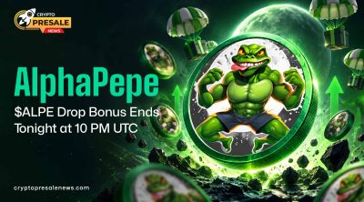 Crypto Presale News: AlphaPepe $ALPE Drop Bonus Ends Tonight