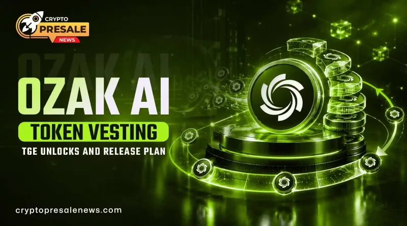 OZ token vesting schedule chart for TGE users