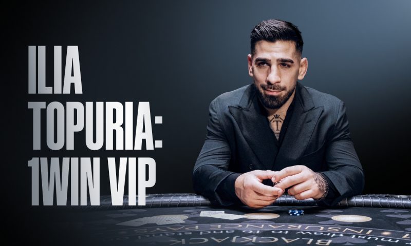 Ilia Topuria joins 1win VIP Community announcement