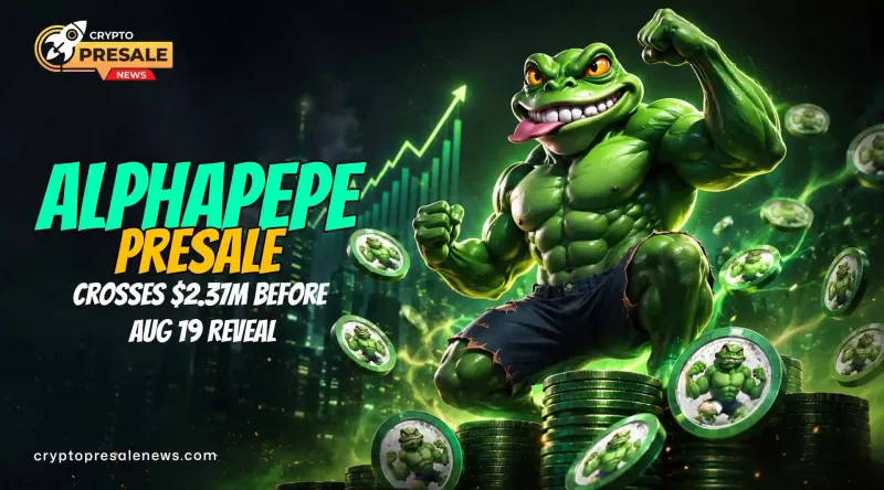 Crypto Presale News: AlphaPepe Hits $2.37M Presale Milestone