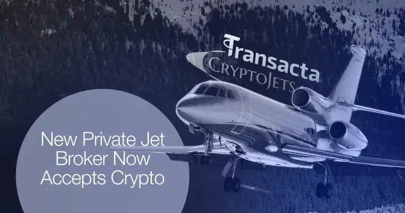 Crypto payments in private aviation booking interface