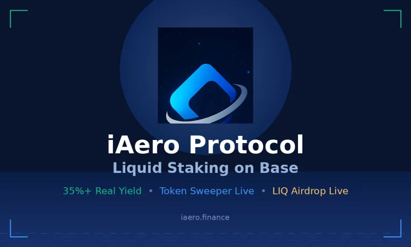 iAero Protocol Token Sweeper interface showing multi-chain batch swaps