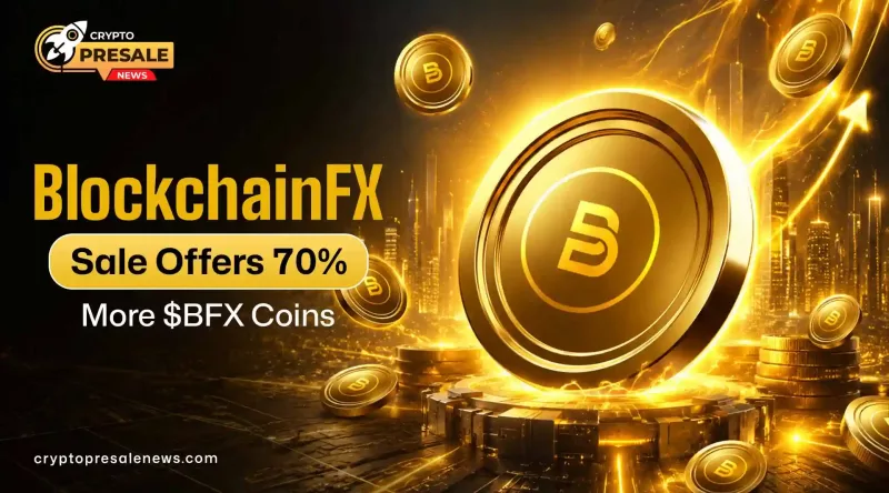 Crypto Presale News: BlockchainFX Sale Offers 70% More Coins