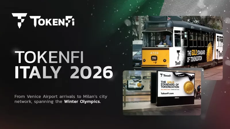 TokenFi Winter Olympics 2026 campaign Milan tram advertising
