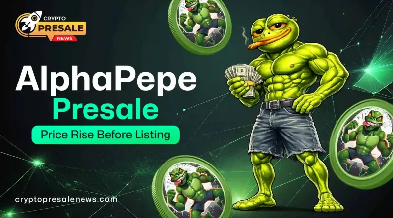 Crypto Presale News AlphaPepe incremental stage pricing chart
