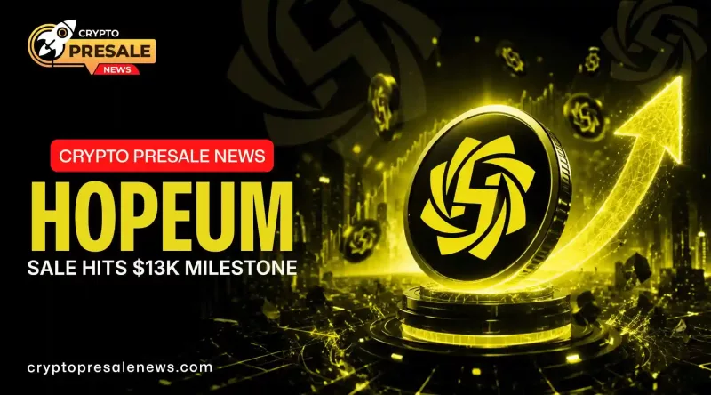 Crypto Presale News: HOPEUM sale Live as Raise Crosses $13K