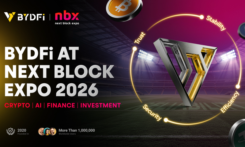 BYDFi Next Block Expo booth at NBX 2026 in Warsaw