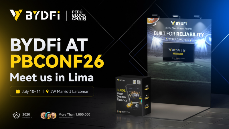 Peru Blockchain Conference BYDFi booth engagement