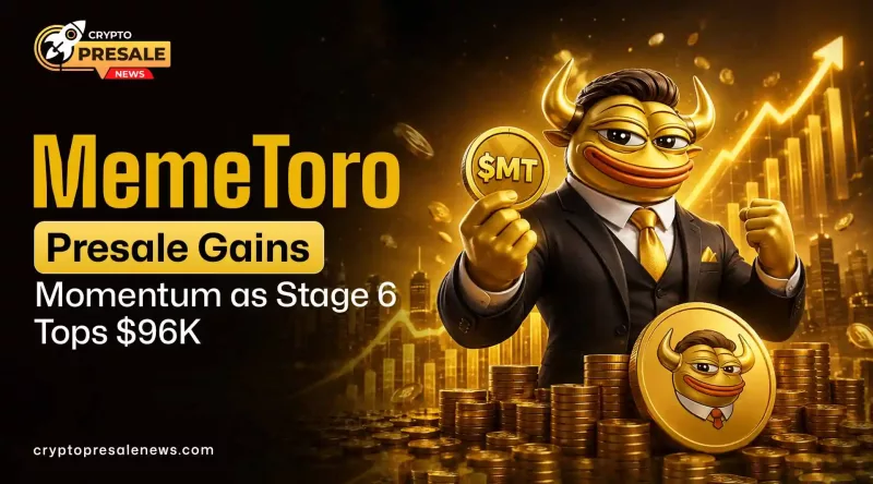 Crypto Presale News: MemeToro Stage 6 Sale Raises Over $96K