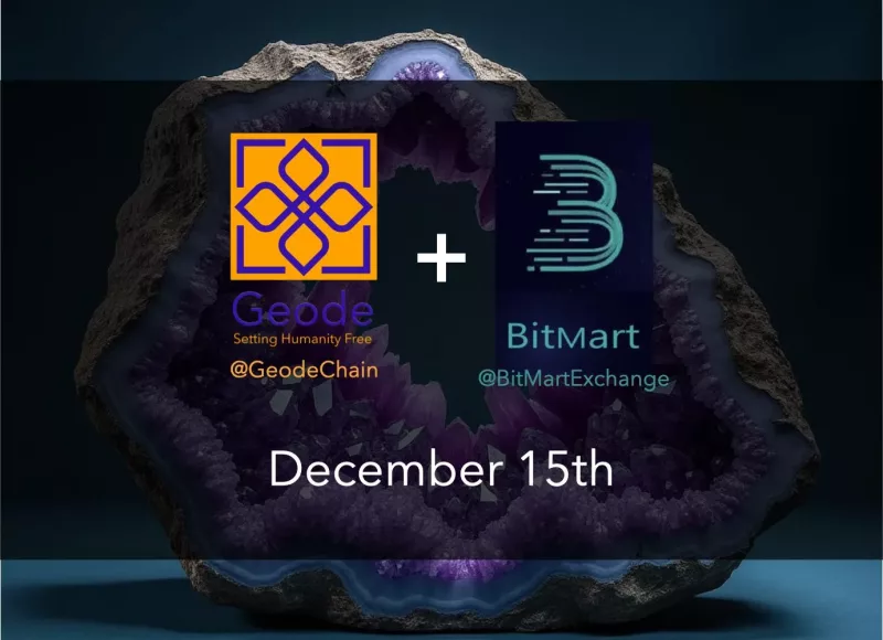 Geode Coin BitMart listing announcement for GEODE token