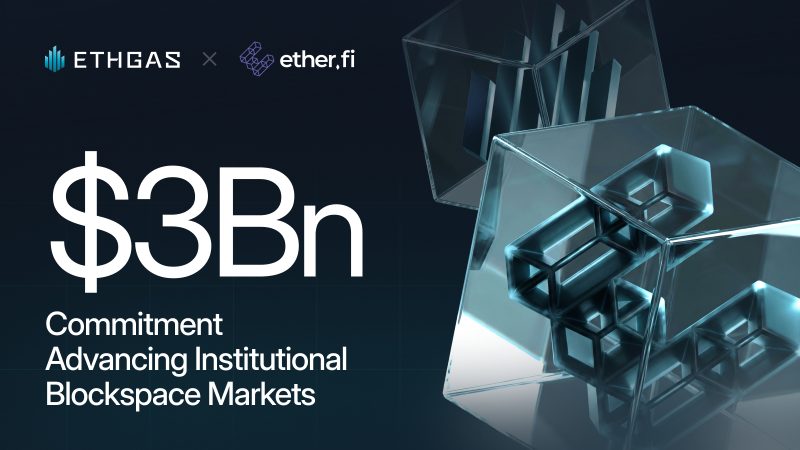 ETHGas ether.fi $3Bn institutional blockspace market deal