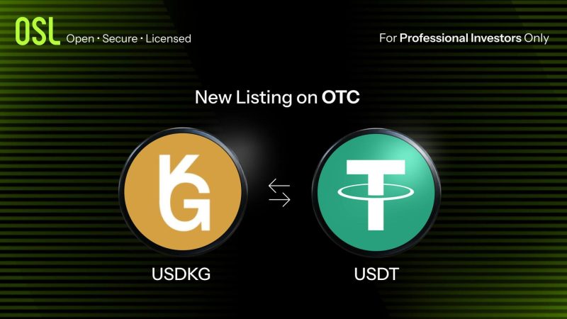 USDKG gold-backed stablecoin listing on OSL HK exchange