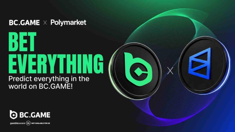 BC.GAME Prediction Center powered by Polymarket interface