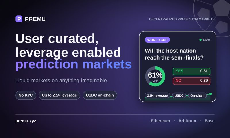 Premu World Cup prediction market creation interface