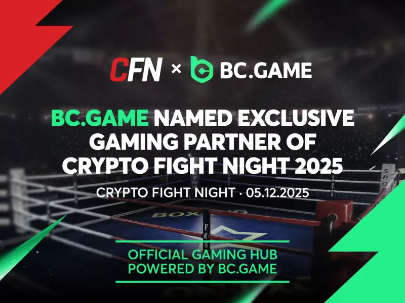 BC.GAME Crypto Fight Night 2025 official betting hub banner