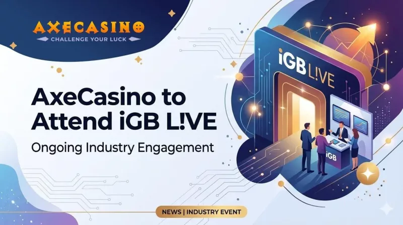 AxeCasino front-end update interface shown at iGB L!VE 2026