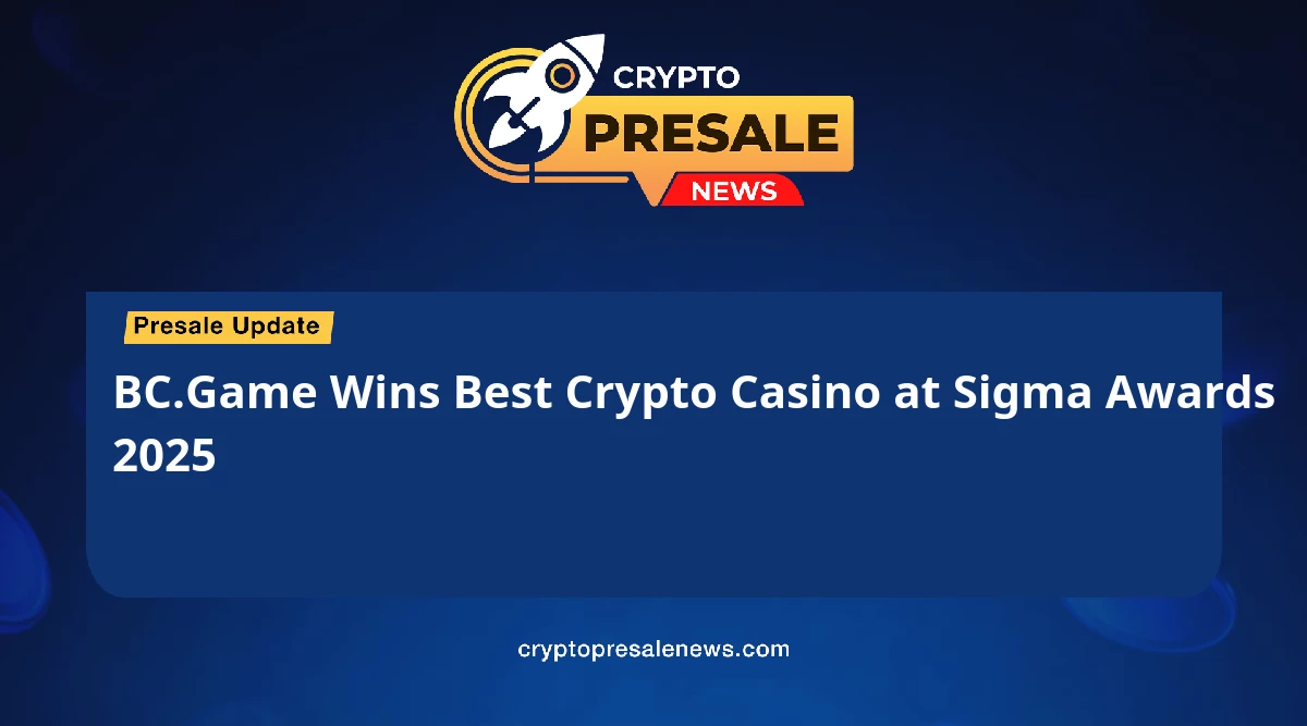 BC.Game wins Best Crypto Casino at Sigma Awards 2025